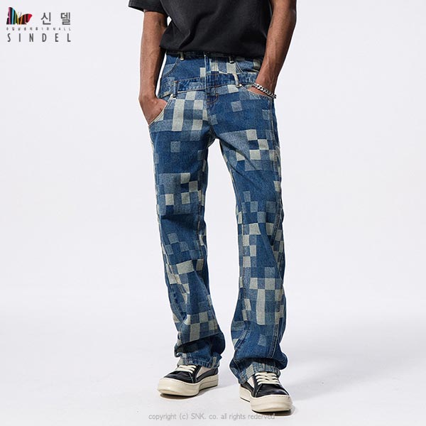 신델 유니크 데님 진 일자 레트로 청바지 sj1034 50,500원