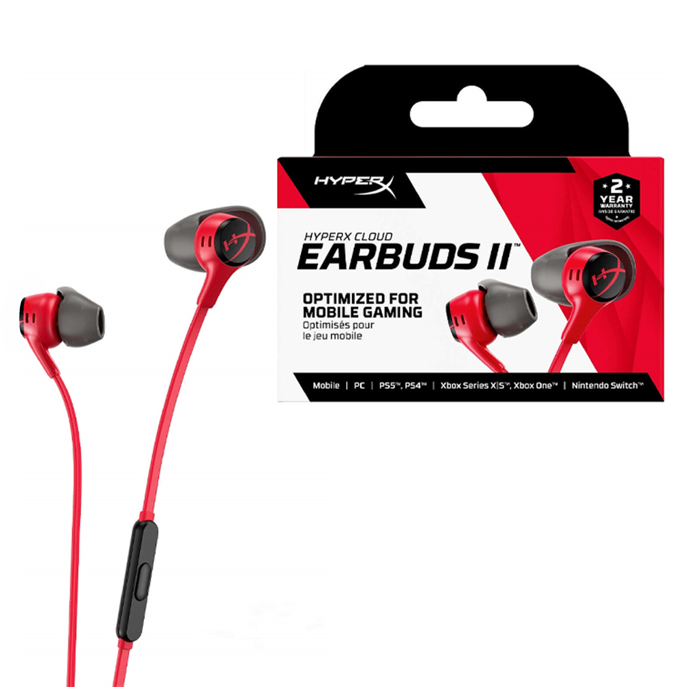 하이퍼엑스 Cloud Earbuds II 유선이어폰, 705L8AA, 레드 44,910원