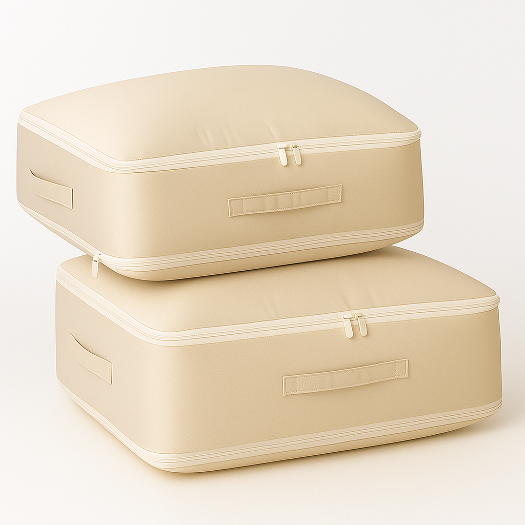 에코밍글 이불 의류 압축 파우치 정리함 베이지 27,300원