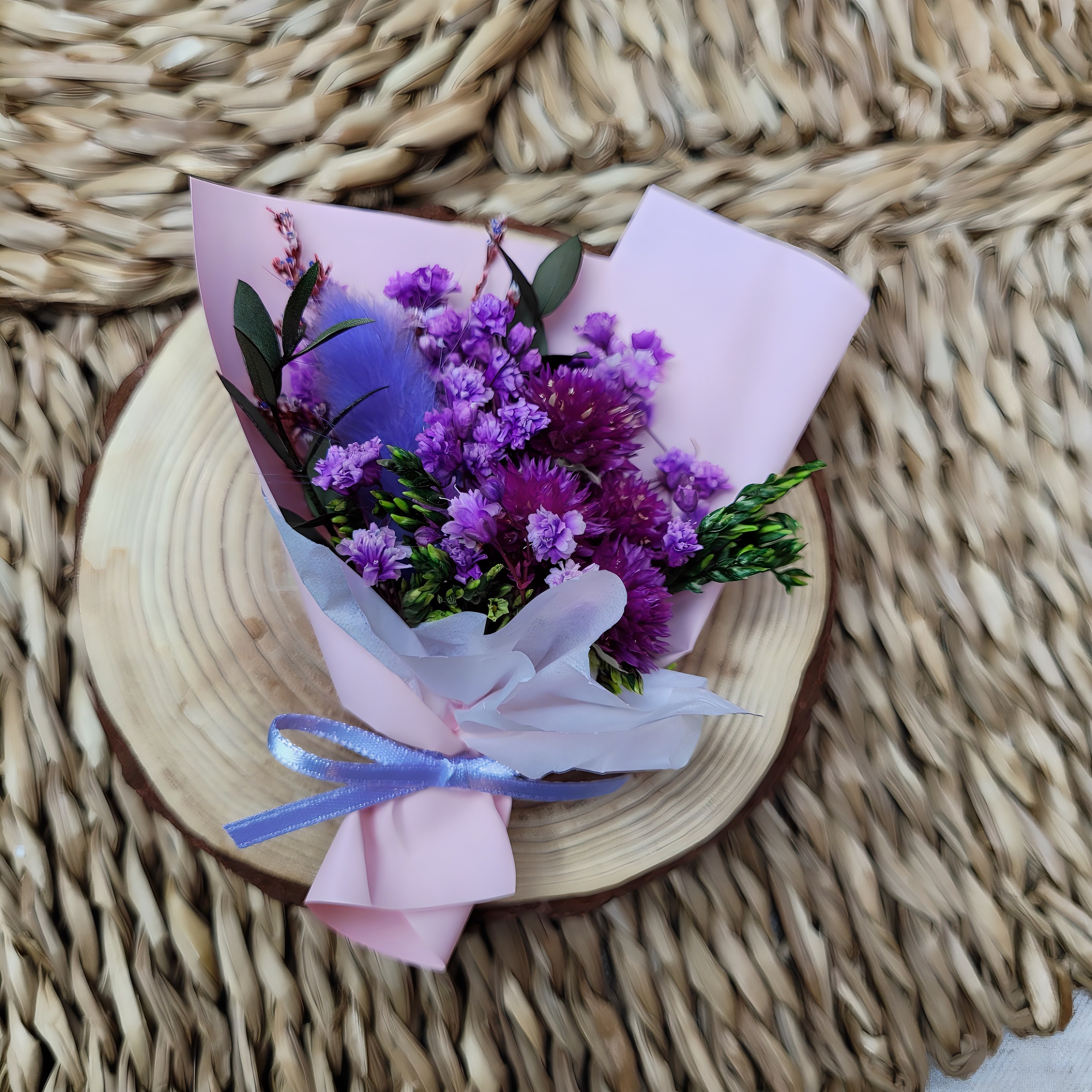 소영점빵 프리져브드 드라이플라워 미니꽃다발 5,500원