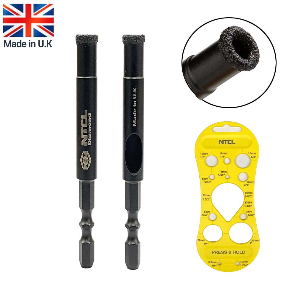 제나 NTCL 영국산 융착코어비트 6mm 2PC 세트 가이드 증정 30,000원