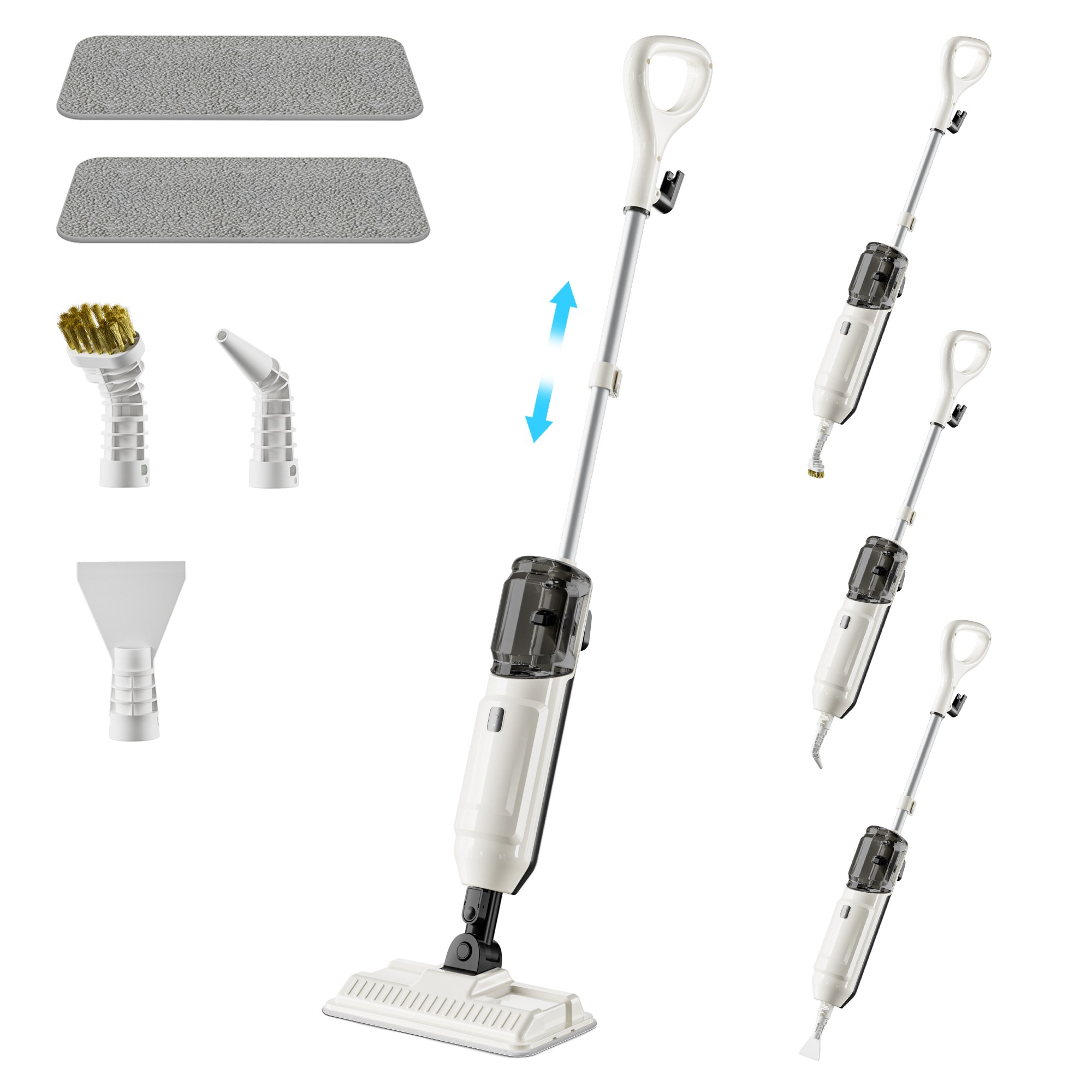 프리티케어 2026년형 고온 스팀청소기 1300W 고압 스팀물걸레청소기 다용도 스팀클리너 리필걸레+다양한 구성품, 화이트, SM01 99,900원