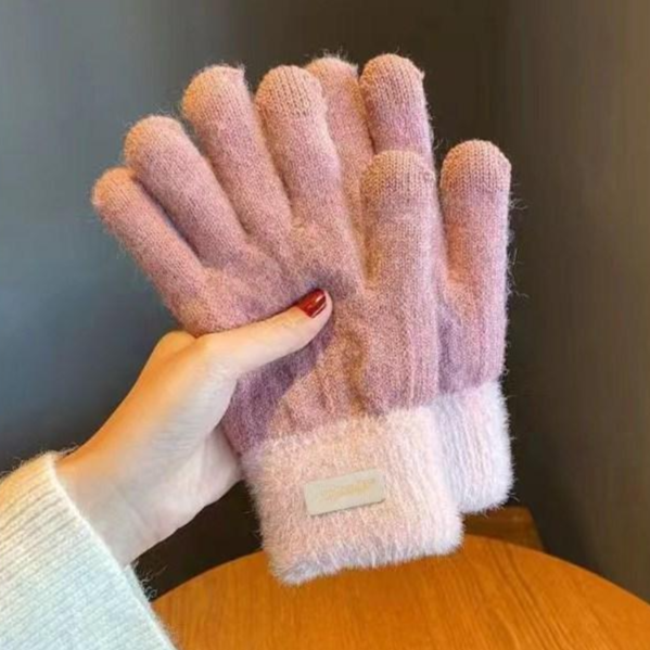 롱아일랜드 겨울 여성 니트 터치장갑 털장갑 겨울장갑 방한장갑 5컬러 9,700원