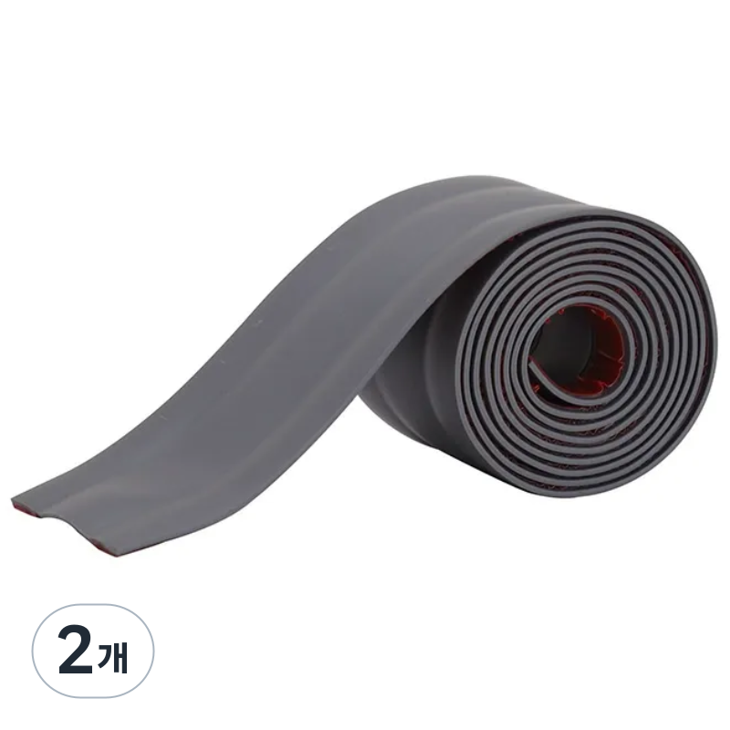 반센트 깨지지 않는 PVC 바닥 전선몰딩 커버 강력접착 테이프형 전선가리개 와이어 배선 정리 쫄대, 2개, 그레이 3.8cm x 3m 19,820원
