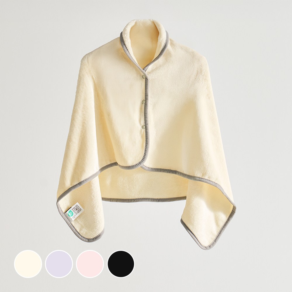 데시뉴 럭키 솔리드 양면 극세사 망토 담요 파우치 세트, 현재가 11,900원