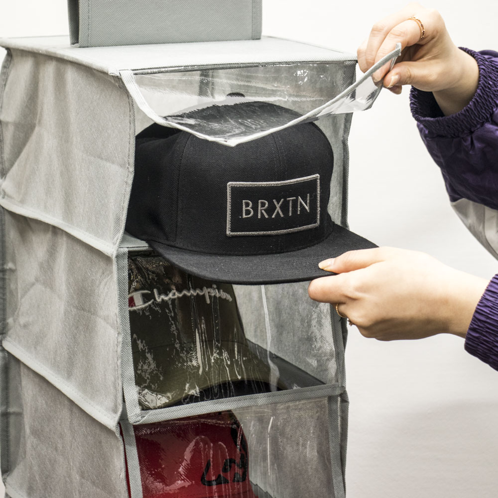 국내배송 걸이형 모자 보관함 10단 소품 수납 정리함 3size 16,800원