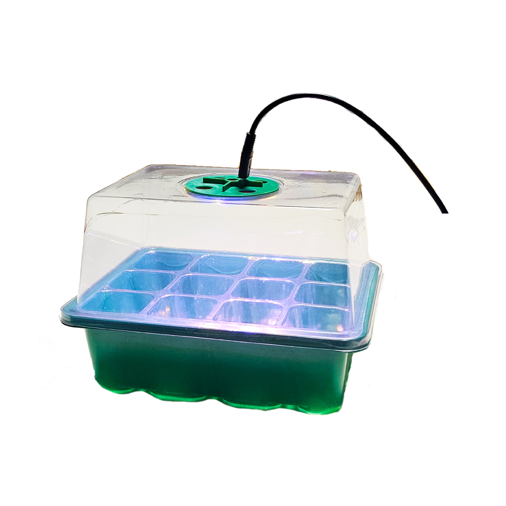식물성장 조명등 온실 트레이 화분 세트 (12구 / Micro 5핀 전원형) LED Grow Light Greenhouse Tray Set, 1개 6,500원