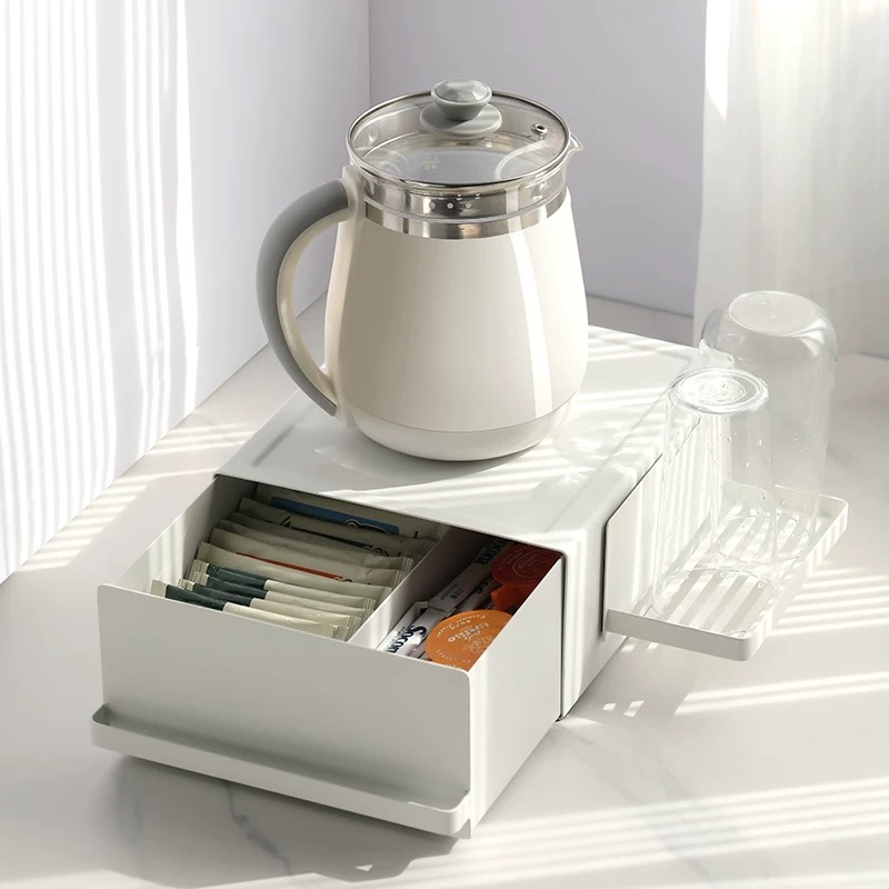 votgl 디귿철제수납장 슬림 디귿 수납장 주방 양념통 화장품 캡슐 영양제 정리함, 02화이트, 1개 27,300원