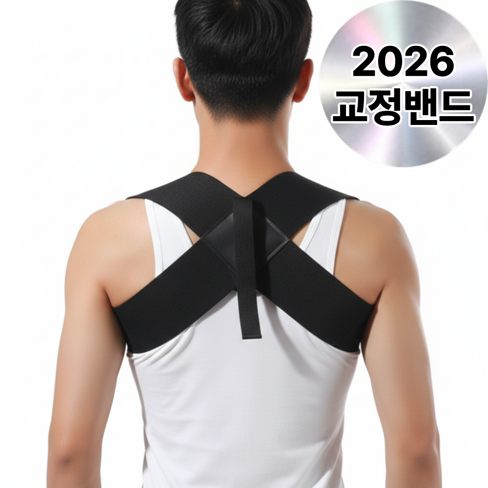 아데트 바른 자세 굽은등 헬스 어깨 교정 밴드, 1개 9,500원