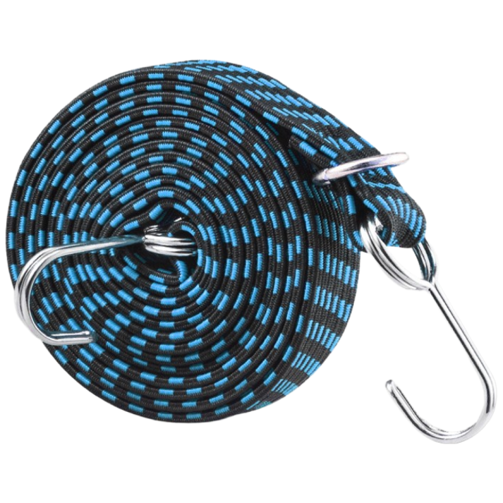 오토바이 짐끈 자전거 줄 끈 다용도 고정 결박 탄성 로프 3M, 파랑, 1개 2,500원