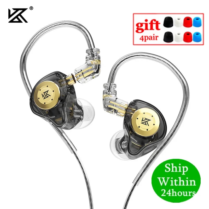 C타입 유선 이어폰 KZ EDX PRO 다이나믹 인이어 HIFI DJ 모니터 이어버드 스포츠 소음 차단 헤드셋 26,300원