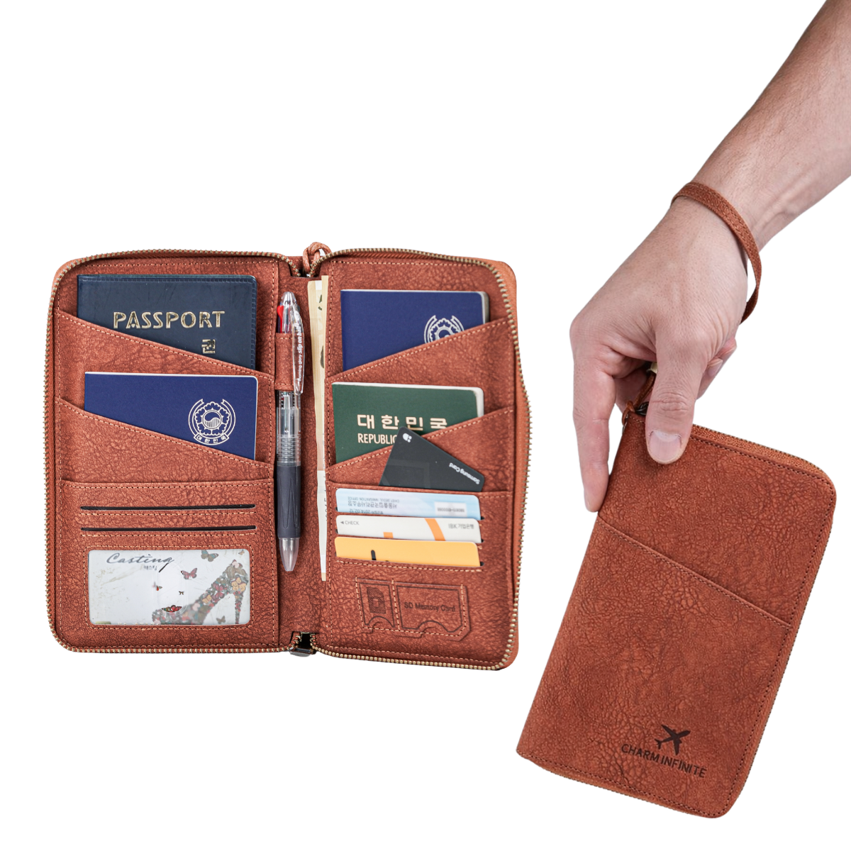 바시스 RFID차단 해킹방지 가족 여권 지갑 파우치 케이스 21,300원