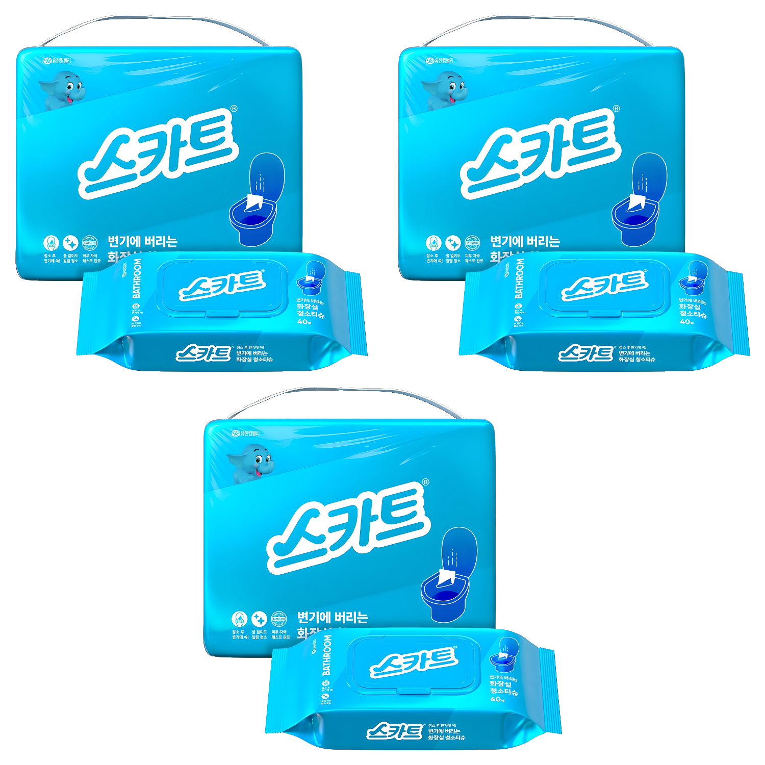 스카트 변기에 버리는 화장실 청소티슈 40매 31,590원