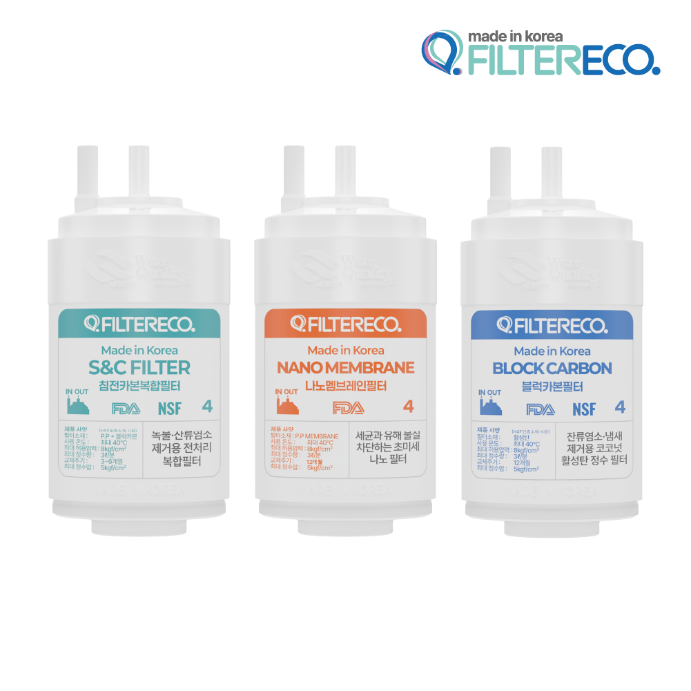 [호환] WPU-I220C 필터 정수기 SK매직 최고급형 4인치 1세트 (1+1+1) 32,000원