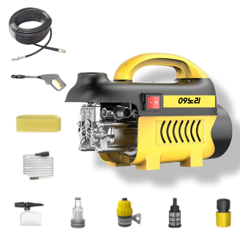 초강력 고압세척기 고압 분사기 자동차 세차기 하수구 뚫는 기계 200bar 09노리, 혼합색상, 단일상품 199,900원