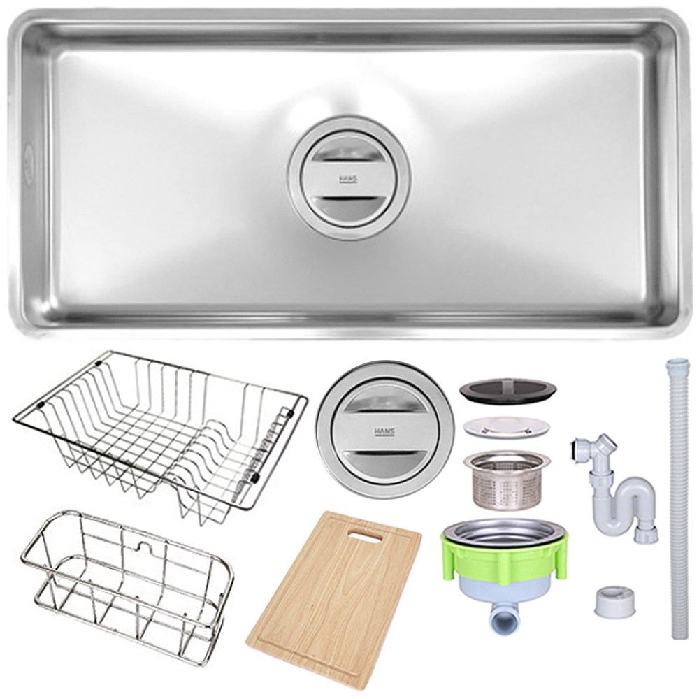 한스싱크 TQC840 EMBO 엠보 사각 싱크볼 주방 씽크볼 교체, 1개 370,000원