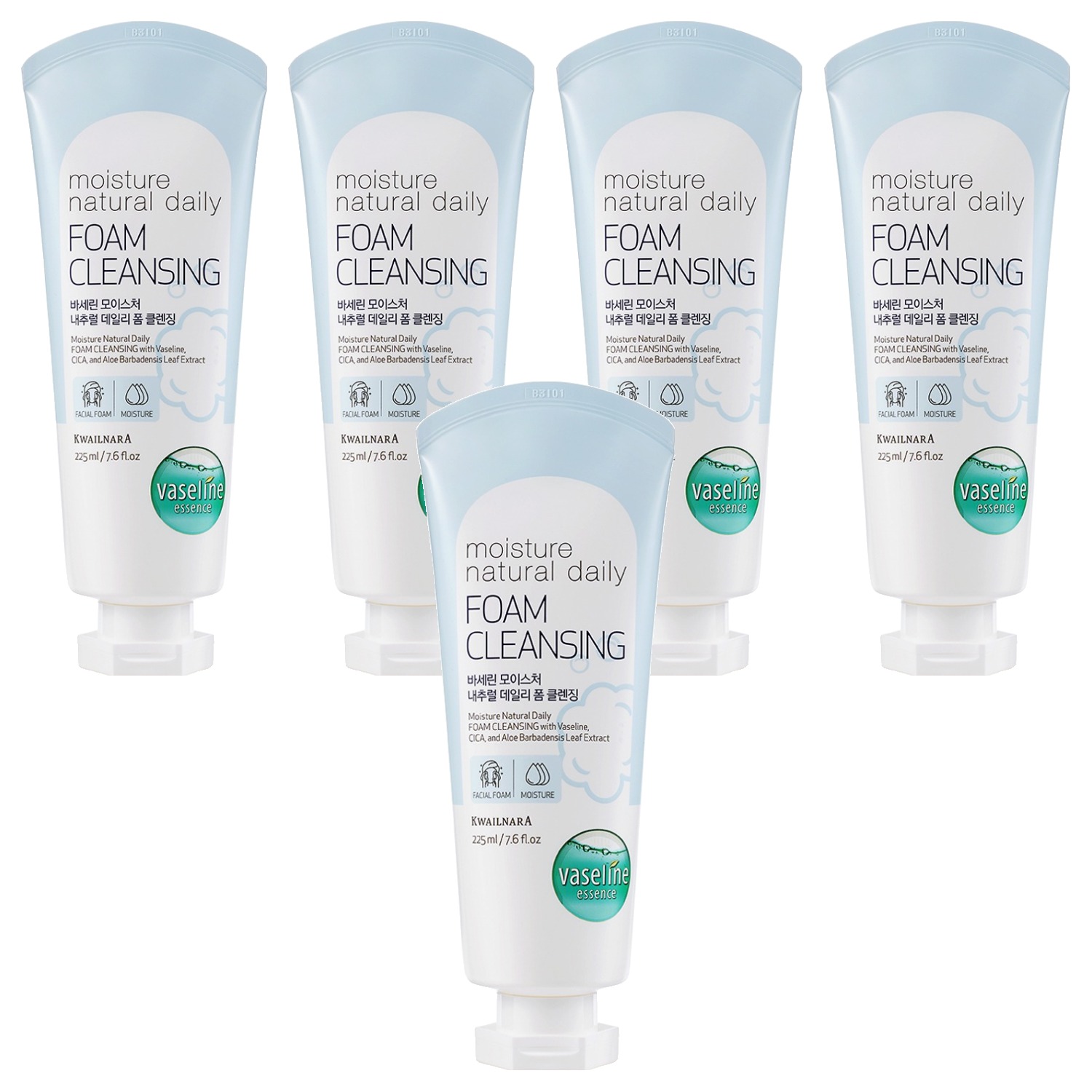바세린 내추럴 클렌징폼, 5개, 225ml 14,490원