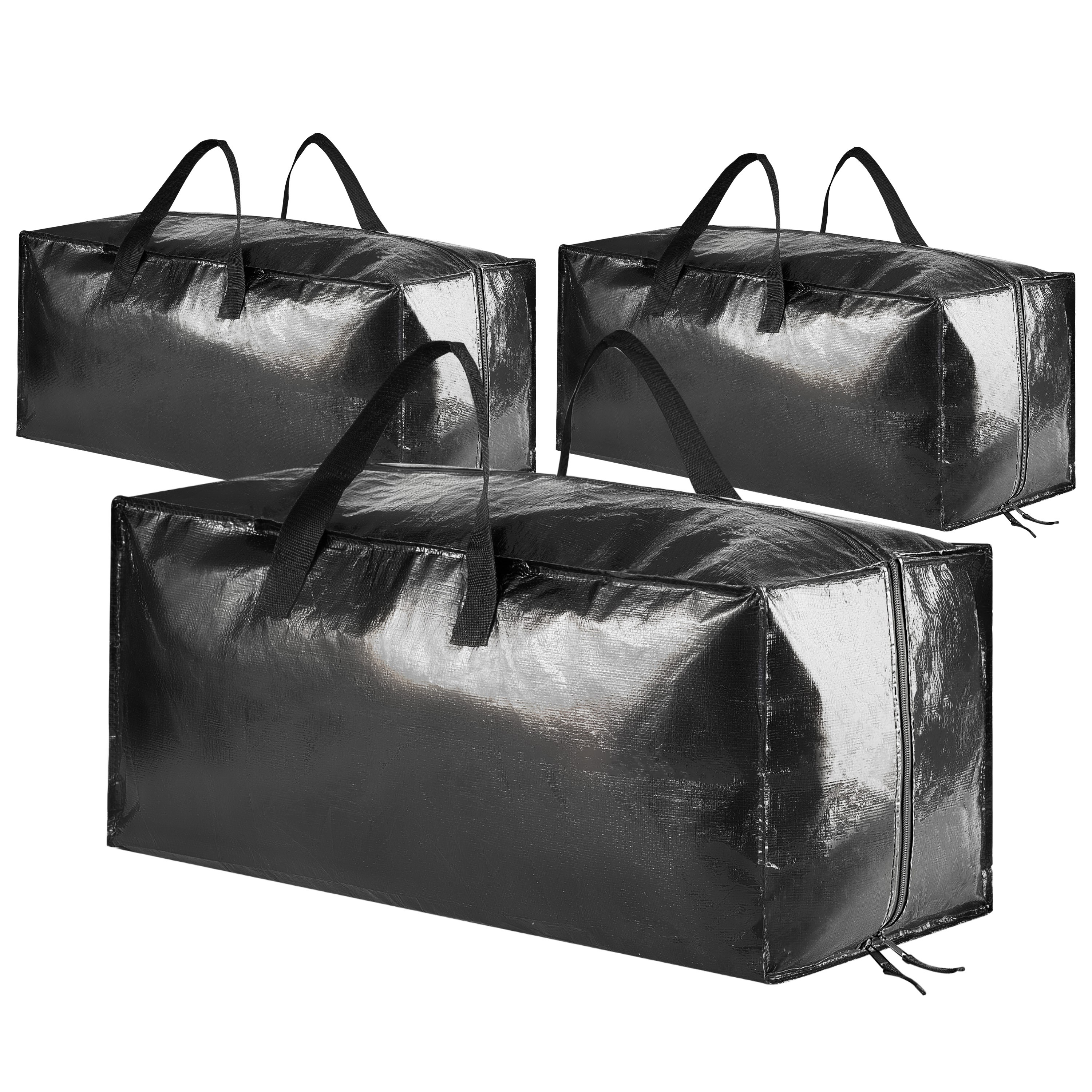 대용량 방수 이사가방 이사박스 대용 다용도 이불 의류 짐정리 수납 접이식, 3개, 검정색 19,800원