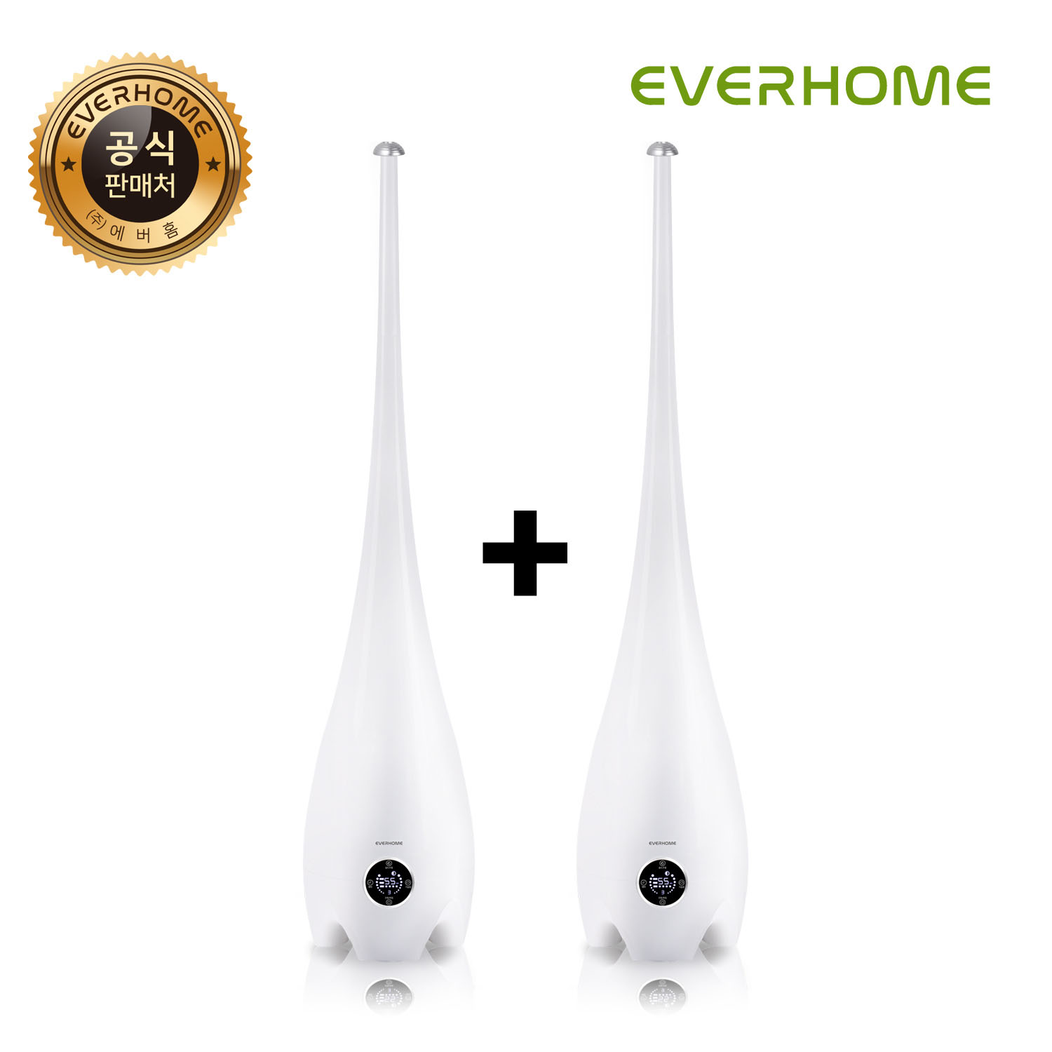 [1+1]에버홈 통세척 초음파 굴뚝가습기 키다리가습기 거실용 침실용 사무실용 가정용가습기 가습기추천 77,000원