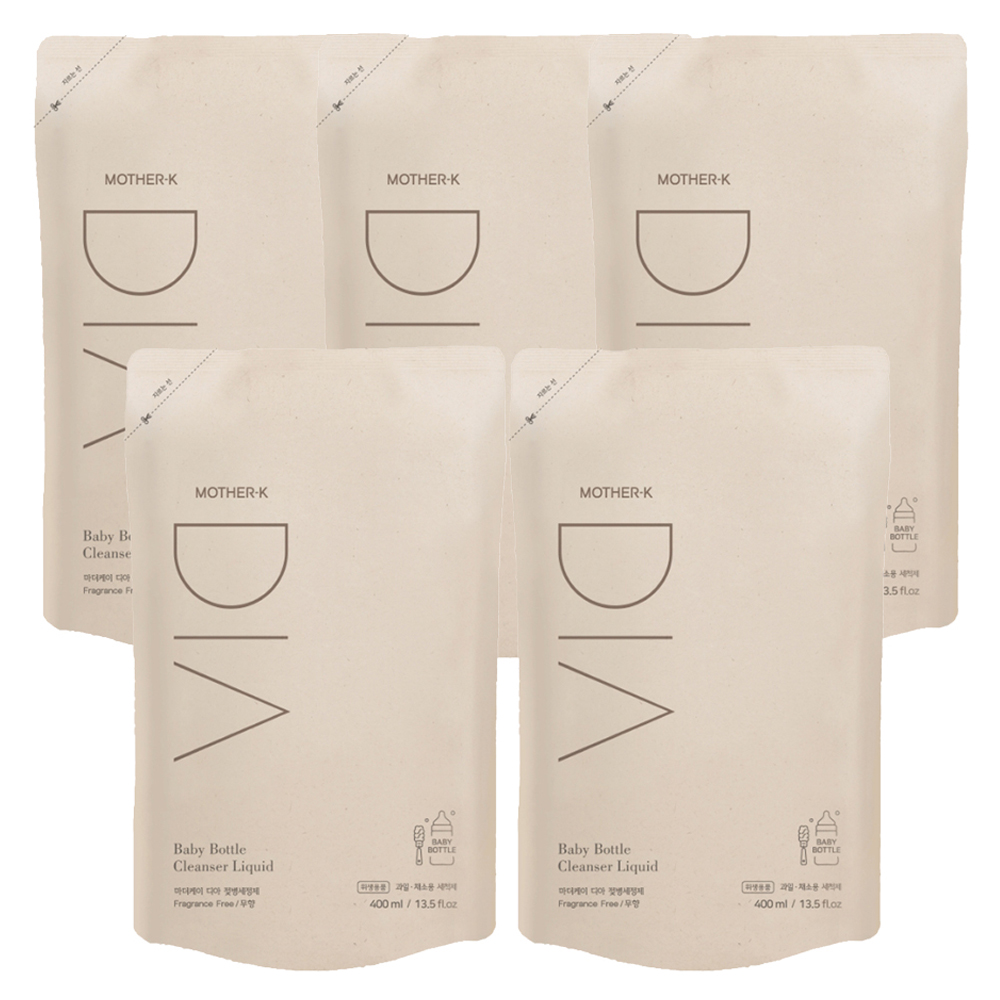 마더케이 유아용 디아 젖병세정제 리필형, 400ml, 5개 22,250원
