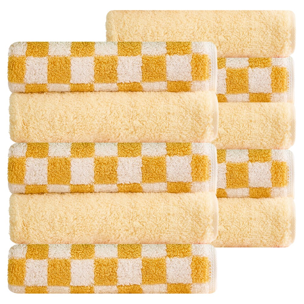 타월리스트 체크 믹스 200g 40수 디자인 호텔 타올, 1세트, 옐로우 45,900원