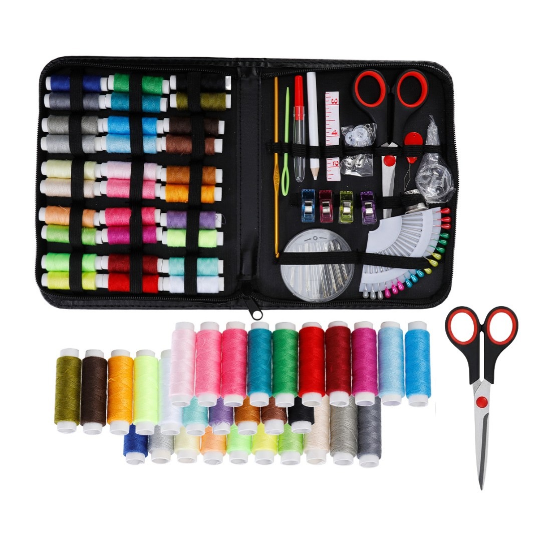 엘린벨 수선끝판왕 가정용 고급형 반짇고리세트, 블랙, 1세트 17,900원