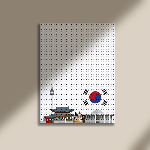 타공판닷컴 프린팅 타공판 인테리어용품 웰컴서울 700 x 1000 mm 69,530원
