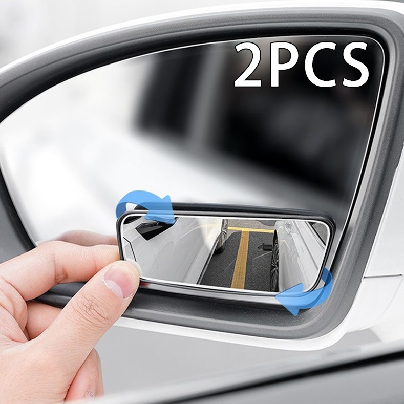 Equator 자동차 주차 보조 미러 사각지대 조절 장방형 곡면 사이드미러, 2개, 검정 9.5×3.5cm 모든 차종 적용 8,400원