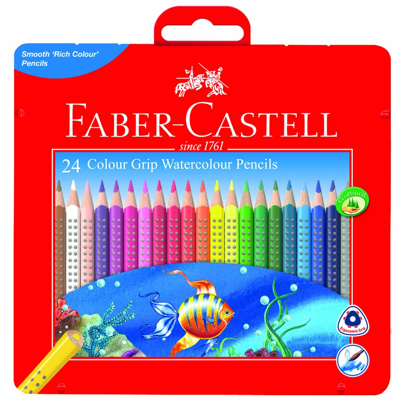 파버카스텔 수채 컬러그립 색연필 틴케이스 19,500원