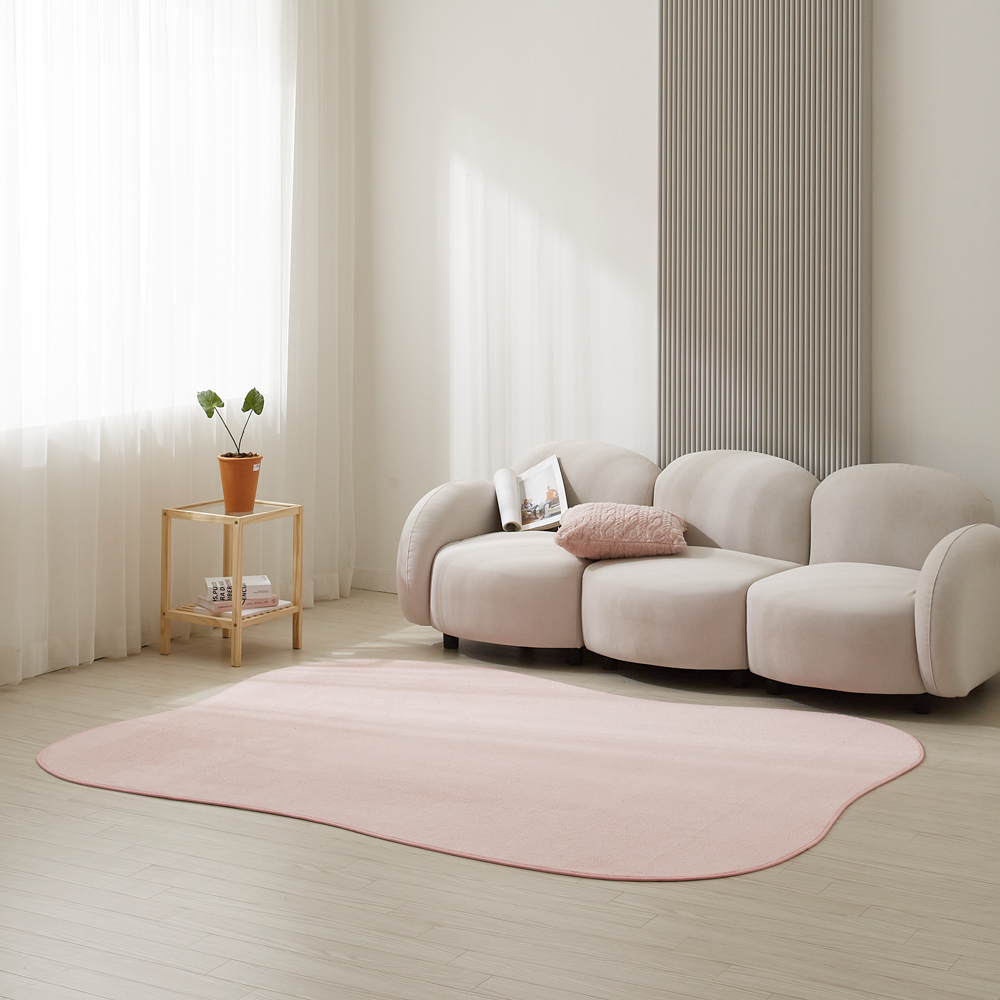 이니띠움 워셔블 비정형 크리미 러그 39,800원