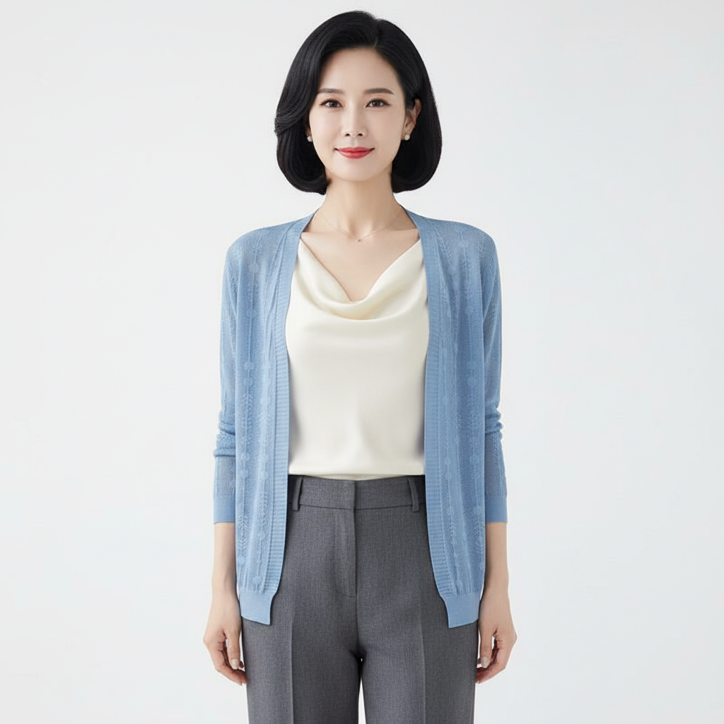 마켓피아 여성용 패턴 브이넥 숏 가디건 22,550원