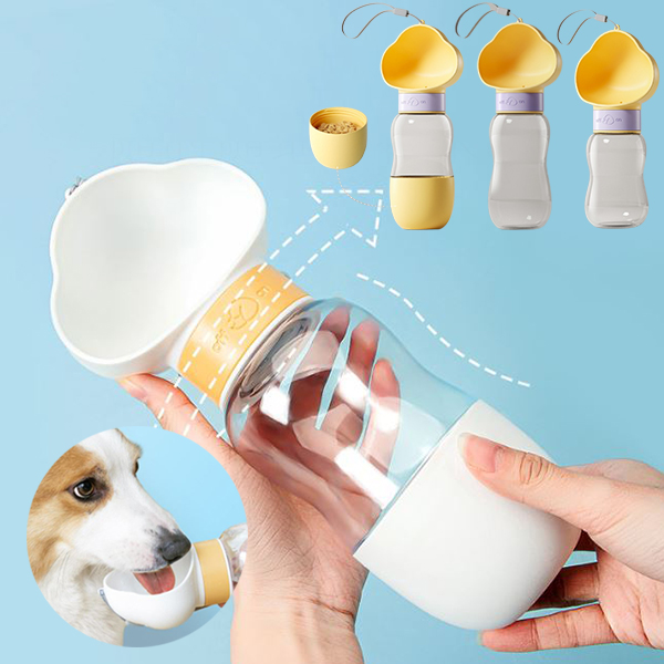도매창고 구름 강아지 애견 고양이 휴대용 산책 간식 물통 급수기 텀블러 보틀 물그릇 식기 4,200원