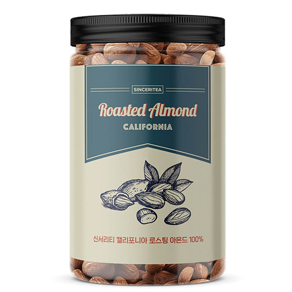 신서리티 캘리포니아 로스팅 아몬드 100%, 1개, 200g 10,900원