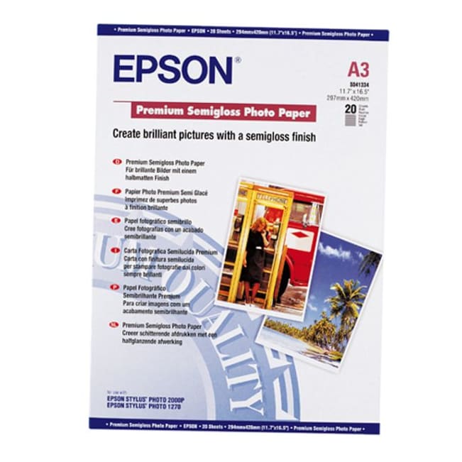 20매 반광택 포토용지 EPSON S041334 포켓포토용지 A3 251g 105,800원