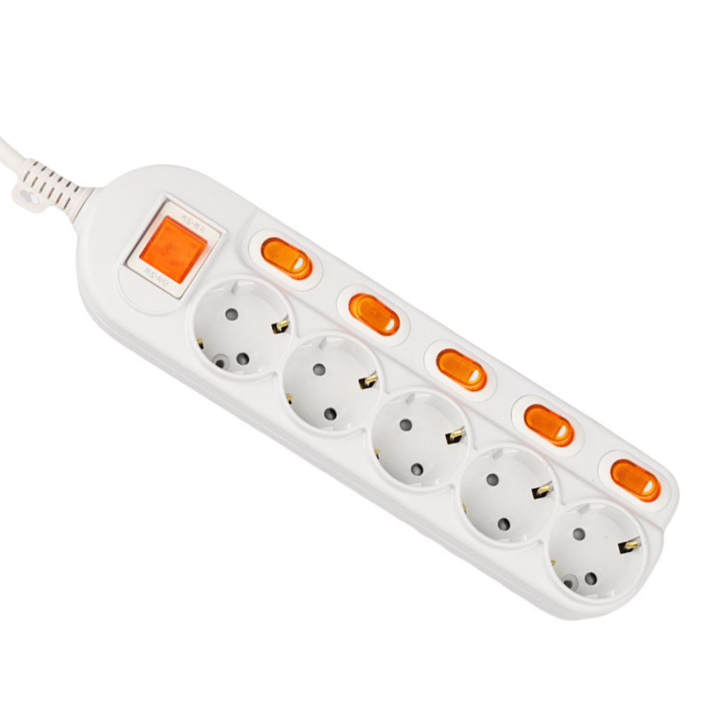 대한이라이트 5구 16A 개별 멀티탭, 1.5m, 흰색, 5개 68,450원