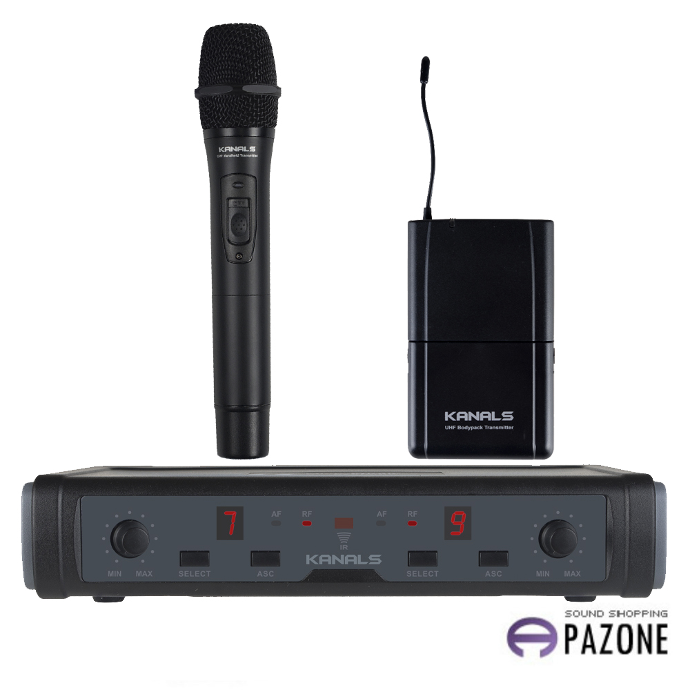 BK-7200N 카날스 2채널 강의용 방송용 강의실 교회 무선마이크 353,500원