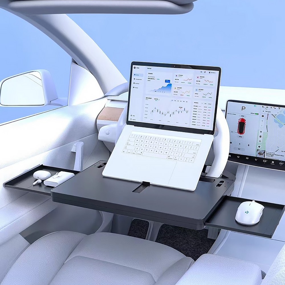 스틸리 차량용 핸들 테이블 차량 식탁 트레이 자동차테이블 받침대 노트북 거치대 책상 YU7 22,320원