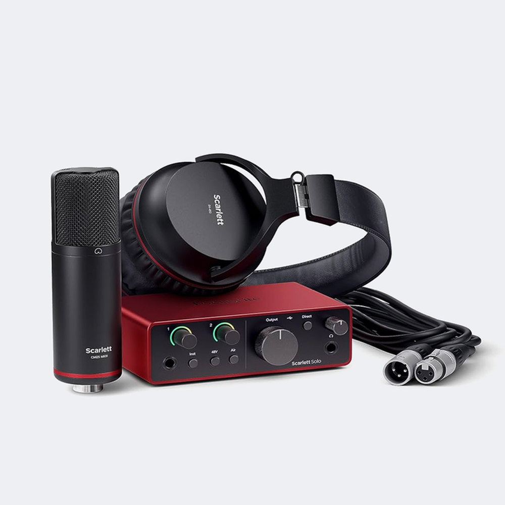 Focusrite Scarlett Solo studio 4th Gen - 포커스라이트 스칼렛 솔로 스튜디오 4세대 오디오인터페이스 패키지 399,000원