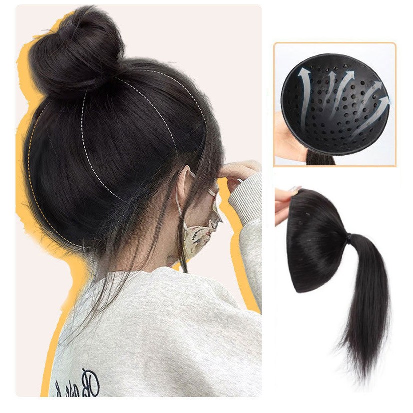 커버원 올리머리 뒷머리 포니테일 볼륨업 커버 부분 가발 9,000원