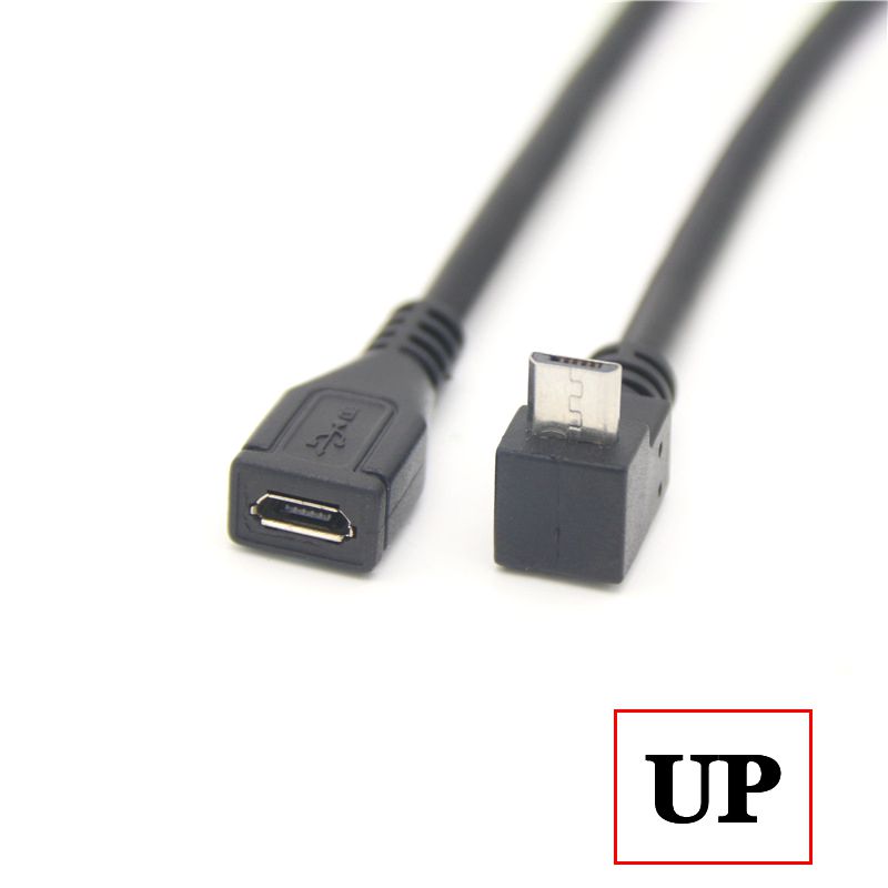 25cm 90도 벤드 마이크로 USB 남성-여성 연장 케이블 안드로이드 전화 남성-여성 데이터 케이블 벤드 연장 26,500원