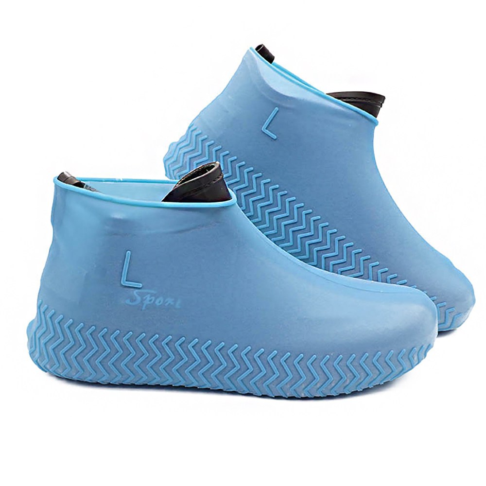 레인부츠 실리콘 방수 신발커버, 블루 L, 2세트 6,900원