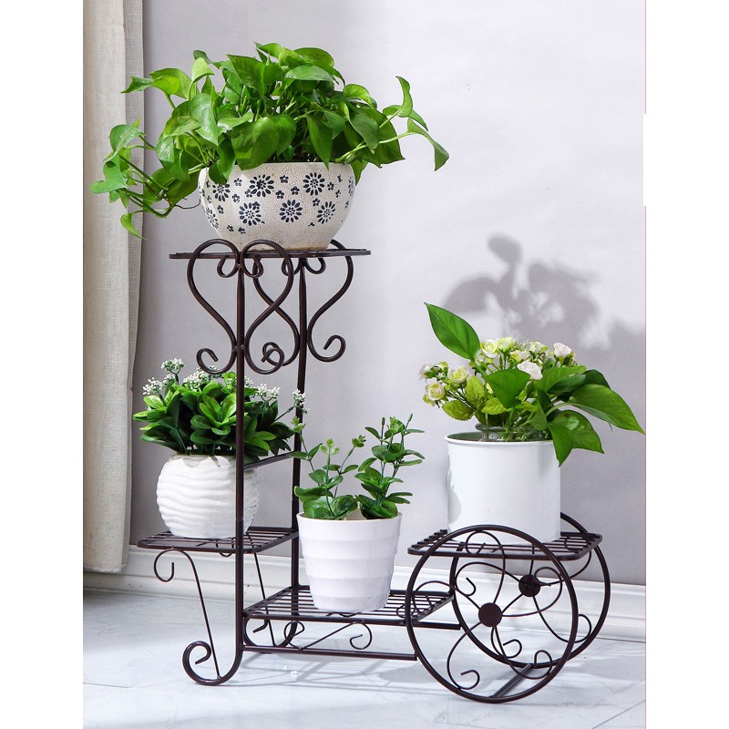 엠제이아이 베란다화분 걸이대  받침대 정리대 선반 다이 거치대 진열대 스탠드 철재 이케아 거실 화분대 34,200원