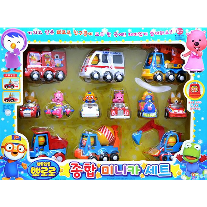 뽀로로 종합 미니카 세트, 혼합색상, 1개 36,290원