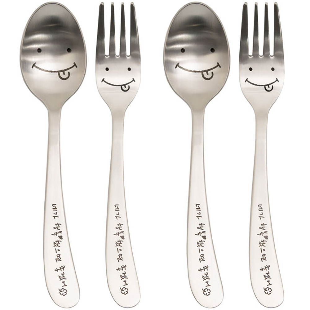 라온누리 해피바이러스 아동 숟가락 + 포크 세트 11,950원