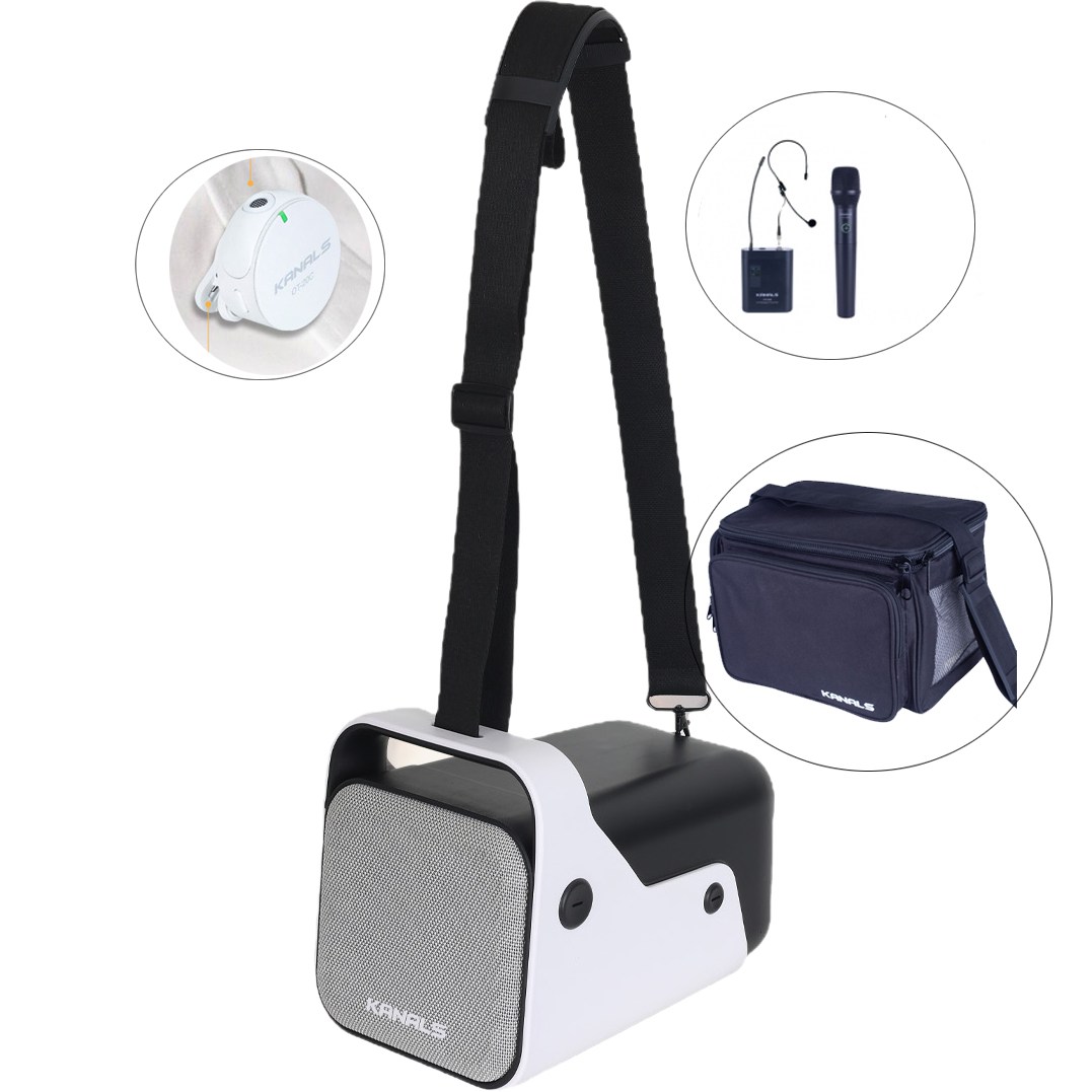 카날스 OT-200 충전식 무선마이크3가지 앰프 스피커 블루투스 강의 행사용 [가방포함] 638,410원