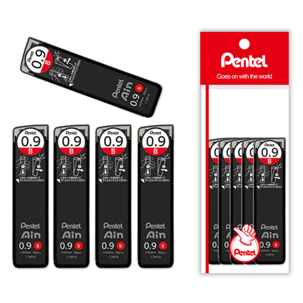 펜텔 아인슈타인 샤프심 0.9mm 5개 세트(신제품) 14,200원