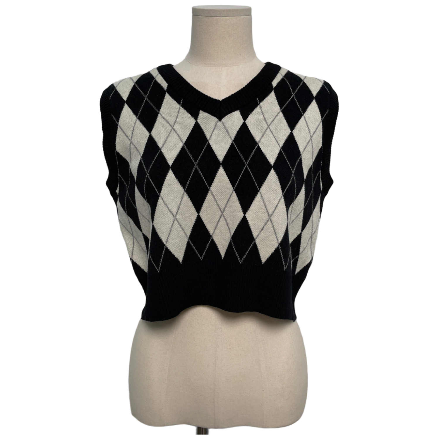 심플 베이직 아가일 아체 니트 조끼 28,070원