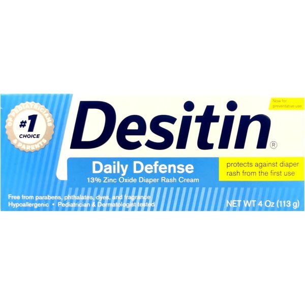 유아용 크림 수딩 기저귀 저자극성 염료 프탈레이트 파라벤 프리 산화아연이 함유된 데시틴 데일리 디펜스 베이비 4온스 47,400원