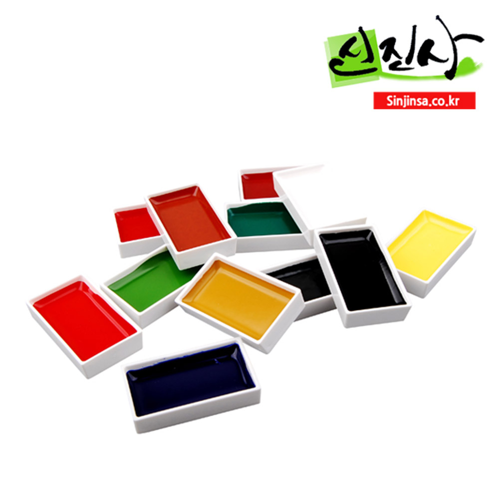 신진사 안채물감 사각세트(오죽)(12색,18색,24색), 12색 23,000원