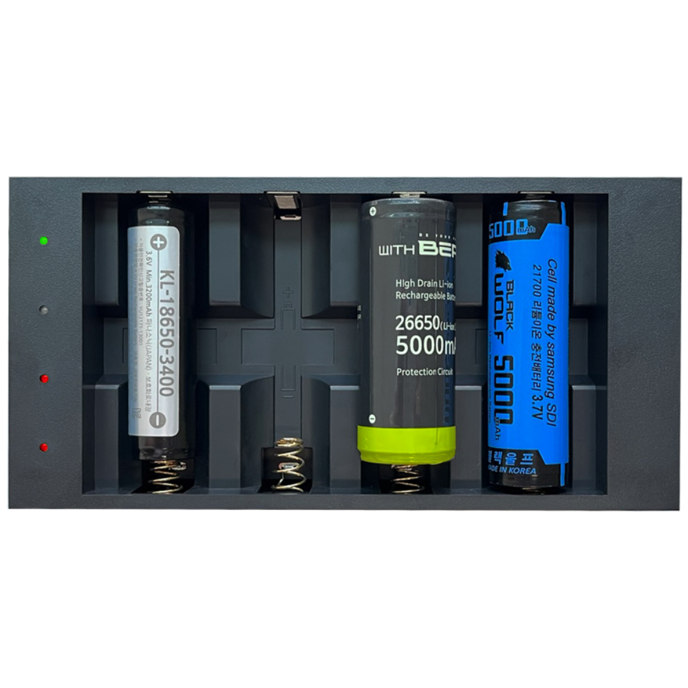 깜냥 LI-4N 충전기 26650/18650 배터리 4알 동시 급속충전 국내생산 42,000원